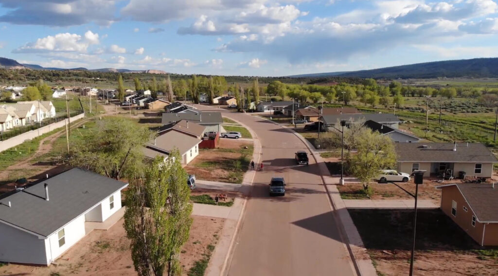Navajo streets from above