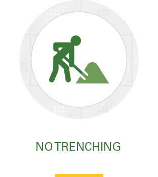 no trenching icon