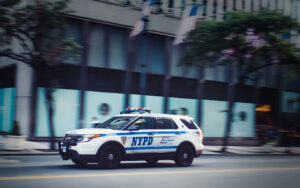 police car in USA