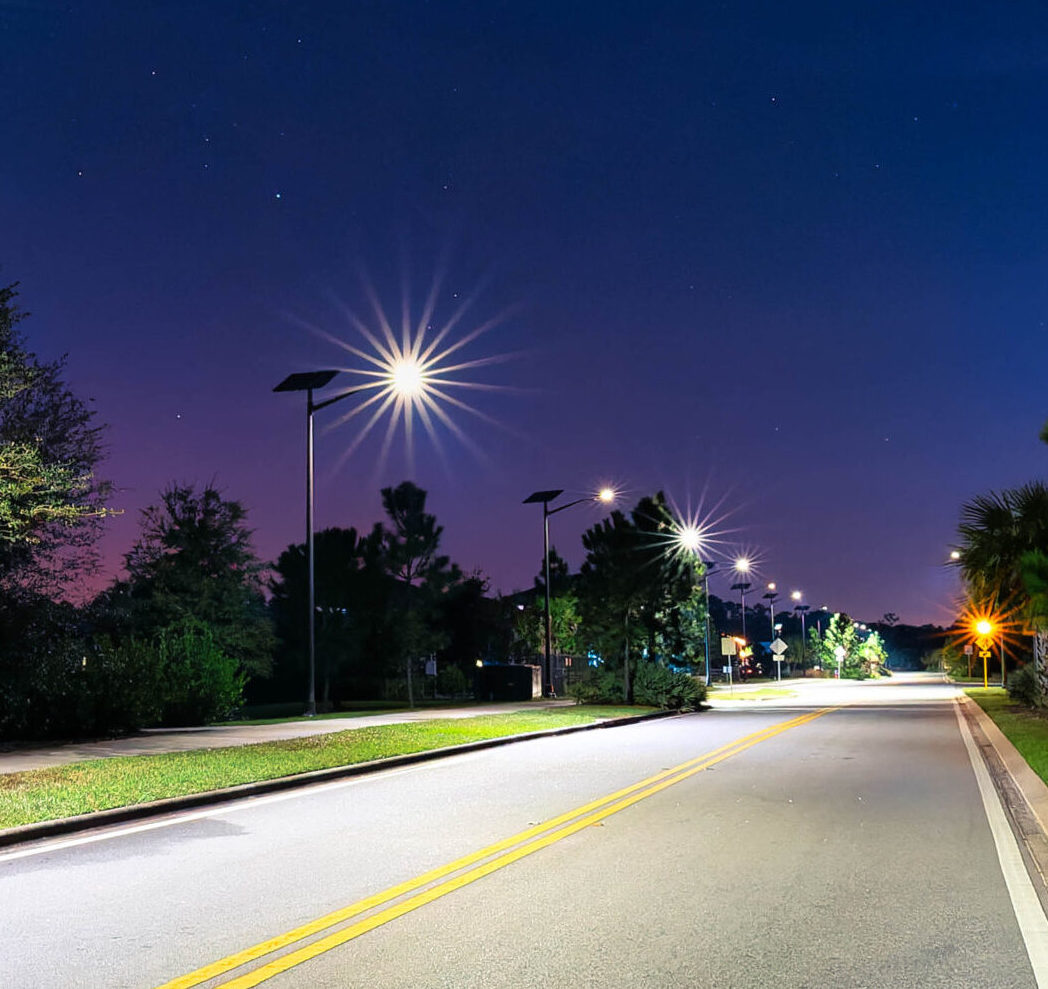 Major US highways scaled by solar-powered streetlights