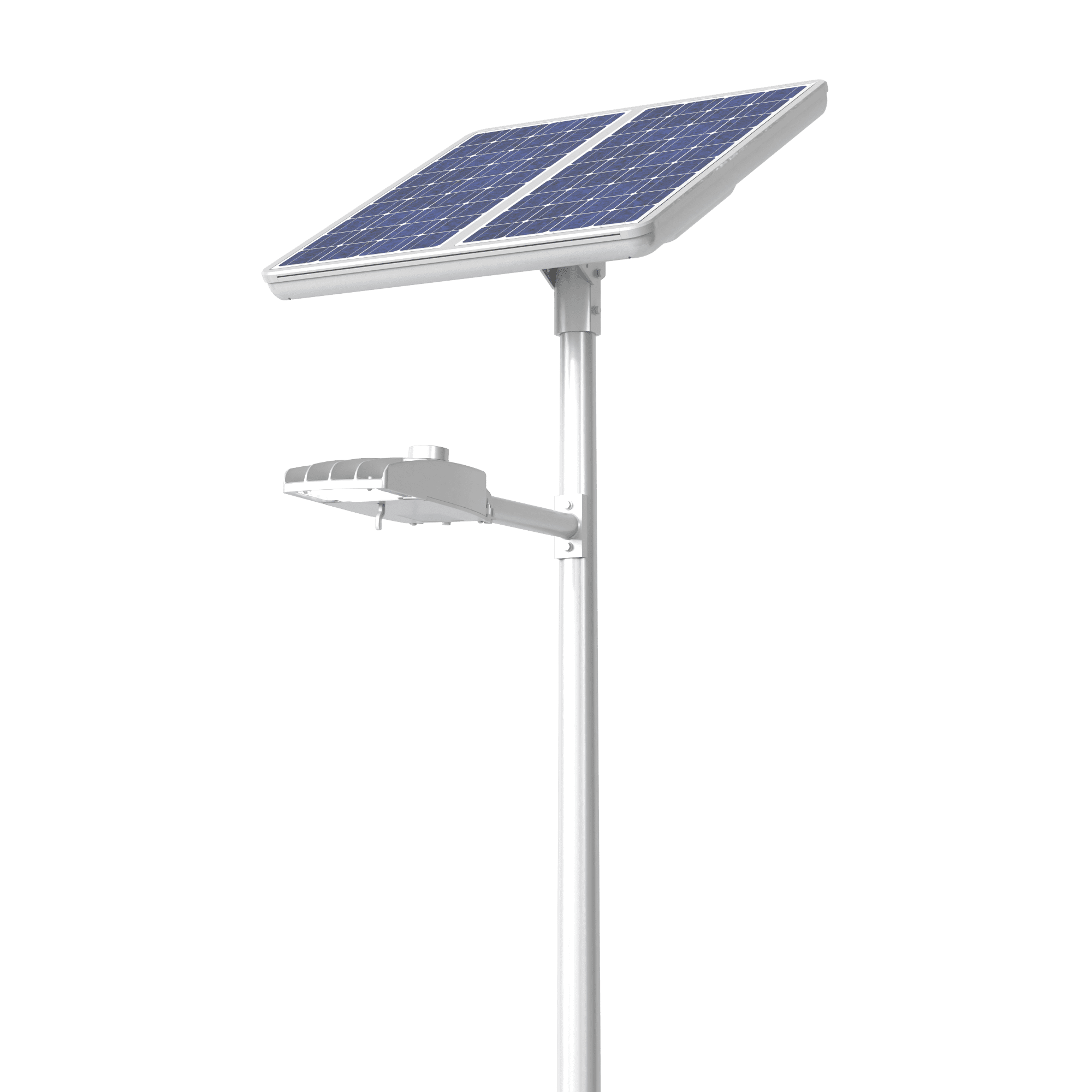 UP2 Smart & connected solar streetlight white color